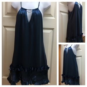 BCBG gorgeous blue silk dress